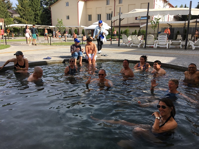 Attendees at the Hot Spring